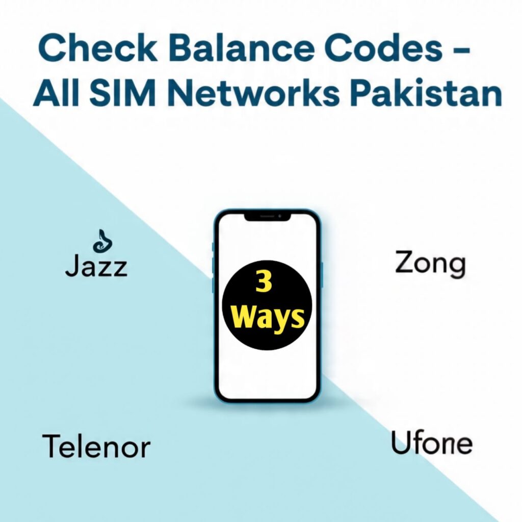 heck SIM Balance on Jazz, Zong, Telenor & Ufone