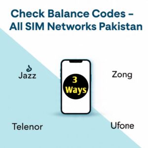 heck SIM Balance on Jazz, Zong, Telenor & Ufone